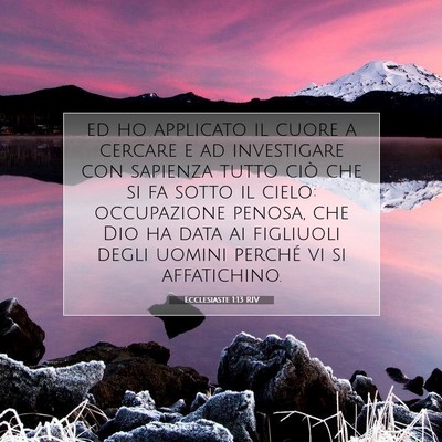 Ecclesiaste 1:13 Versetto della Bibbia Spiegato