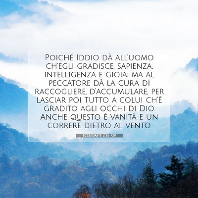 Ecclesiaste 2:26 RIV Immagine del Versetto della Bibbia
