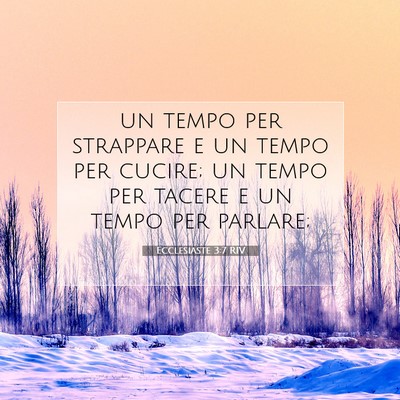 Ecclesiaste 3:7 Versetto della Bibbia Spiegato