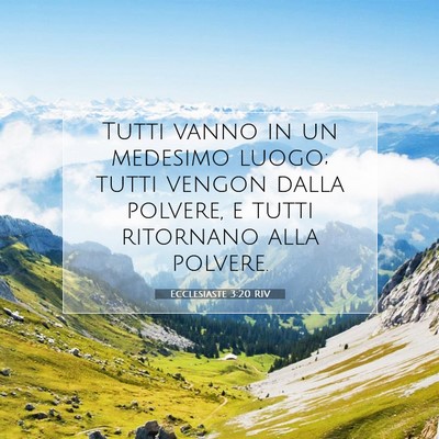 Ecclesiaste 3:20 Versetto della Bibbia Spiegato