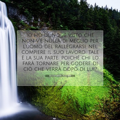 Ecclesiaste 3:22 Versetto della Bibbia Spiegato