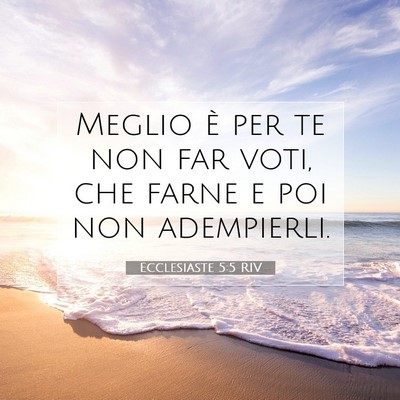 Ecclesiaste 5:5 Versetto della Bibbia Spiegato
