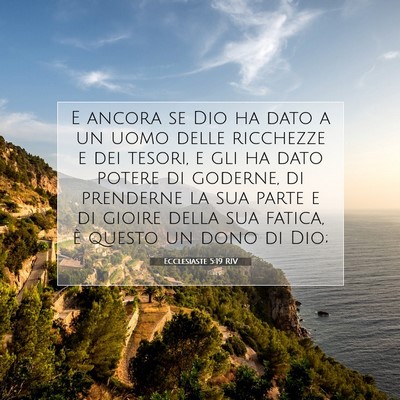 Ecclesiaste 5:19 Versetto della Bibbia Spiegato