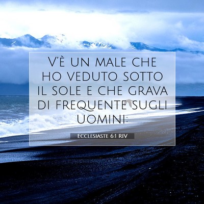 Ecclesiaste 6:1 Versetto della Bibbia Spiegato