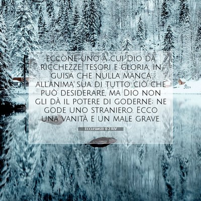 Ecclesiaste 6:2 Versetto della Bibbia Spiegato