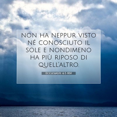 Ecclesiaste 6:5 Versetto della Bibbia Spiegato
