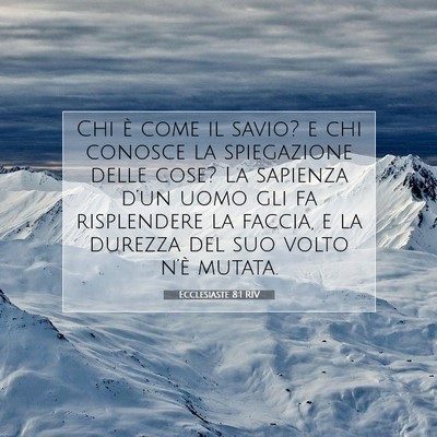 Ecclesiaste 8:1 Versetto della Bibbia Spiegato
