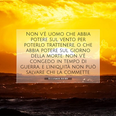 Ecclesiaste 8:8 Versetto della Bibbia Spiegato