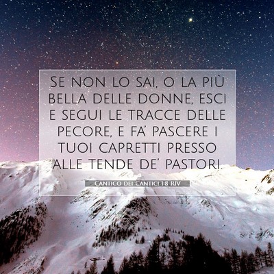 Cantico dei Cantici 1:8 Versetto della Bibbia Spiegato