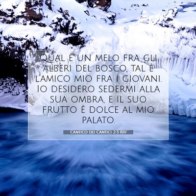 Cantico dei Cantici 2:3 RIV Immagine del Versetto della Bibbia
