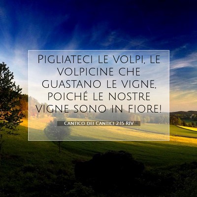 Cantico dei Cantici 2:15 Versetto della Bibbia Spiegato