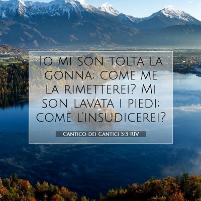 Cantico dei Cantici 5:3 Versetto della Bibbia Spiegato