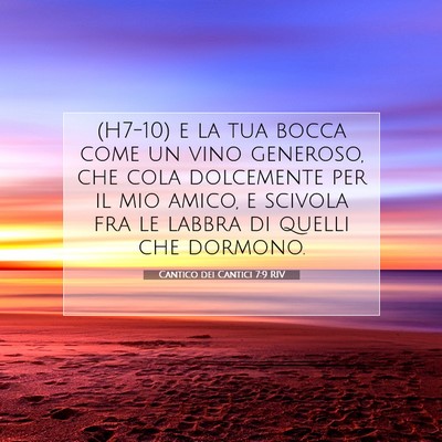 Cantico dei Cantici 7:9 Versetto della Bibbia Spiegato