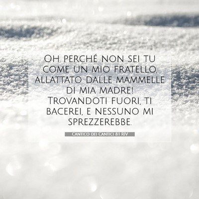 Cantico dei Cantici 8:1 Versetto della Bibbia Spiegato