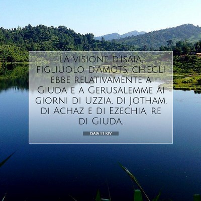 Isaia 1:1 Versetto della Bibbia Spiegato