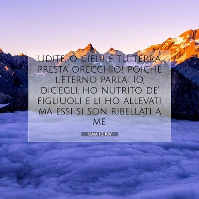 Isaia 1:2 Versetto della Bibbia Spiegato