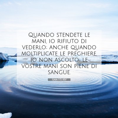 Isaia 1:15 Versetto della Bibbia Spiegato