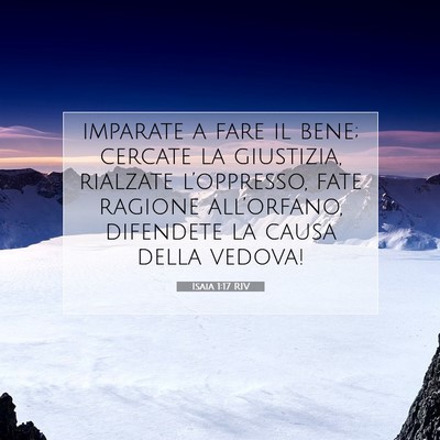 Isaia 1:17 Versetto della Bibbia Spiegato