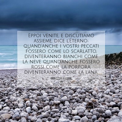 Isaia 1:18 Versetto della Bibbia Spiegato