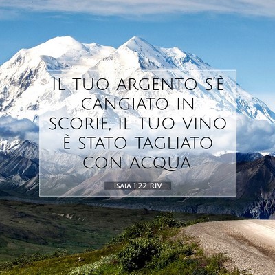 Isaia 1:22 Versetto della Bibbia Spiegato