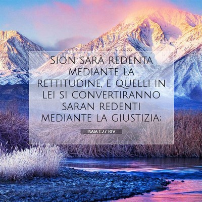 Isaia 1:27 Versetto della Bibbia Spiegato
