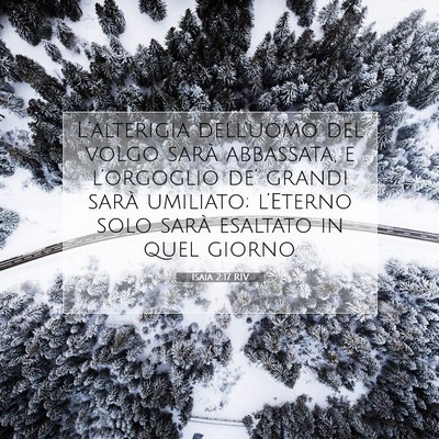 Isaia 2:17 RIV Immagine del Versetto della Bibbia