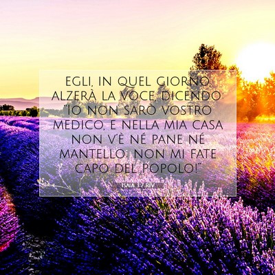 Isaia 3:7 RIV Immagine del Versetto della Bibbia