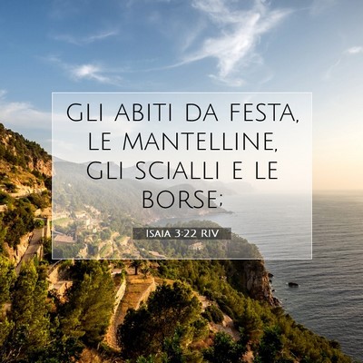 Isaia 3:22 Versetto della Bibbia Spiegato