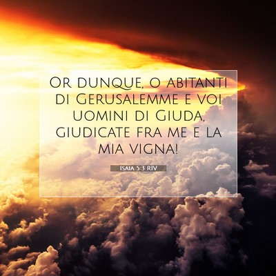 Isaia 5:3 RIV Immagine del Versetto della Bibbia