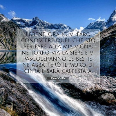 Isaia 5:5 RIV Immagine del Versetto della Bibbia