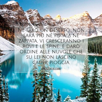 Isaia 5:6 RIV Immagine del Versetto della Bibbia