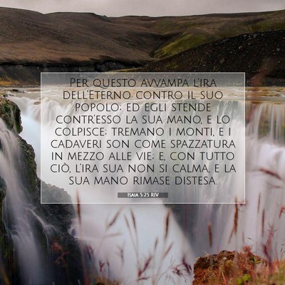 Isaia 5:25 RIV Immagine del Versetto della Bibbia
