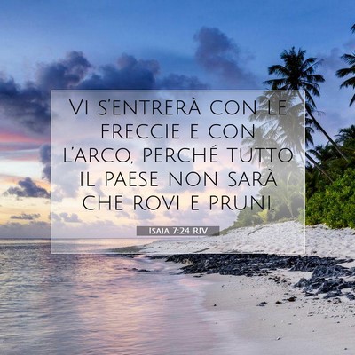 Isaia 7:24 Versetto della Bibbia Spiegato