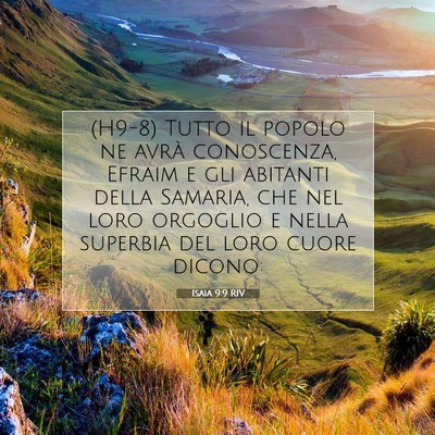 Isaia 9:9 RIV Immagine del Versetto della Bibbia