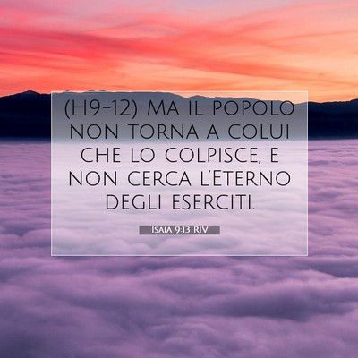 Isaia 9:13 RIV Immagine del Versetto della Bibbia