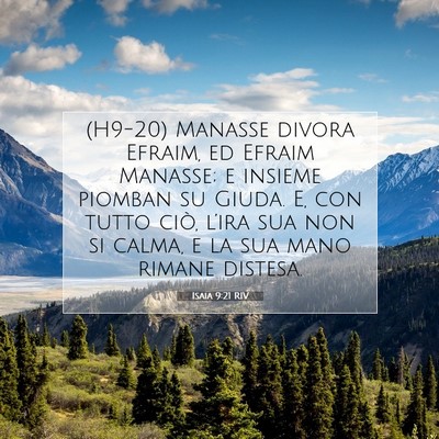 Isaia 9:21 RIV Immagine del Versetto della Bibbia