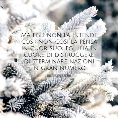 Isaia 10:7 RIV Immagine del Versetto della Bibbia