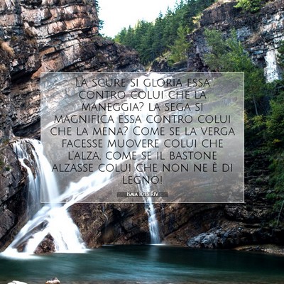 Isaia 10:15 RIV Immagine del Versetto della Bibbia