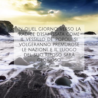 Isaia 11:10 RIV Immagine del Versetto della Bibbia
