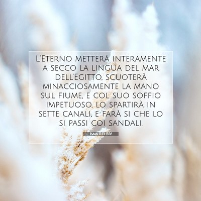 Isaia 11:15 Versetto della Bibbia Spiegato
