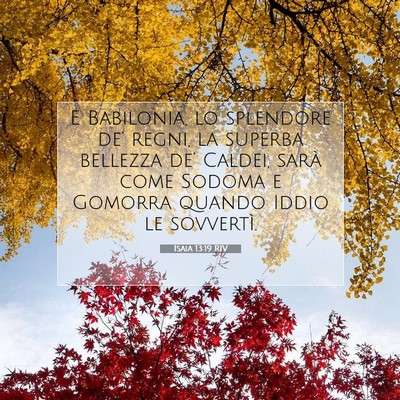 Isaia 13:19 RIV Immagine del Versetto della Bibbia