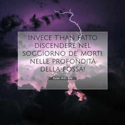 Isaia 14:15 Versetto della Bibbia Spiegato