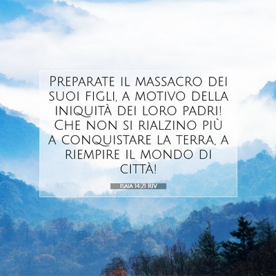 Isaia 14:21 Versetto della Bibbia Spiegato