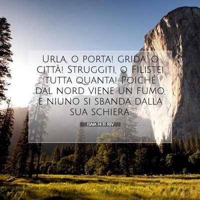 Isaia 14:31 Versetto della Bibbia Spiegato