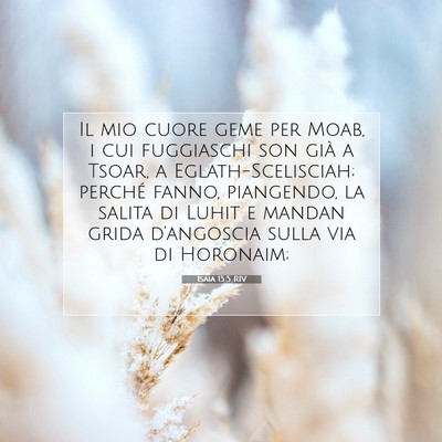 Isaia 15:5 Versetto della Bibbia Spiegato
