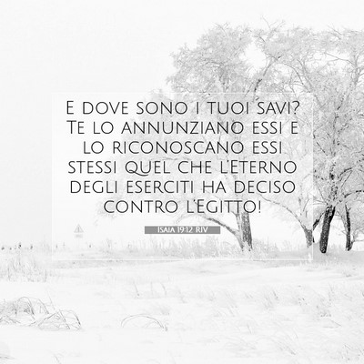 Isaia 19:12 Versetto della Bibbia Spiegato