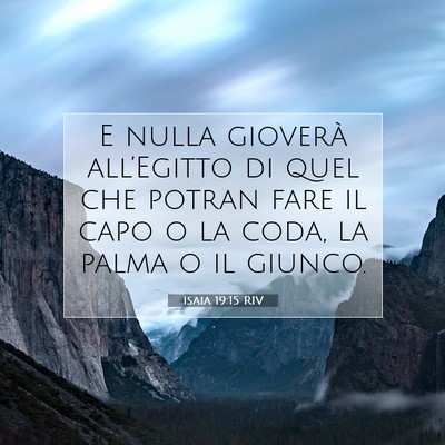 Isaia 19:15 Versetto della Bibbia Spiegato
