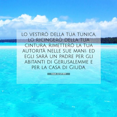 Isaia 22:21 Versetto della Bibbia Spiegato