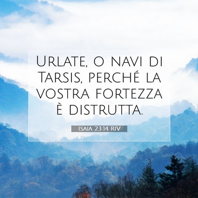 Isaia 23:14 RIV Immagine del Versetto della Bibbia