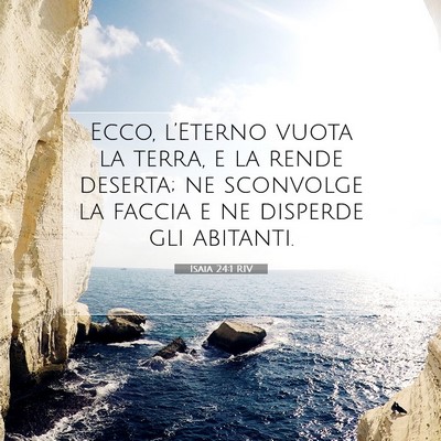 Isaia 24:1 RIV Immagine del Versetto della Bibbia